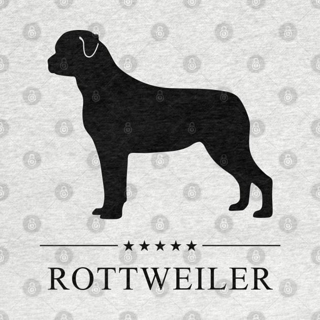 Rottweiler Black Silhouette by millersye